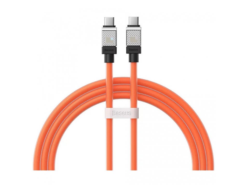 Kabel BASEUS Type C na Type C 1m - oranžový