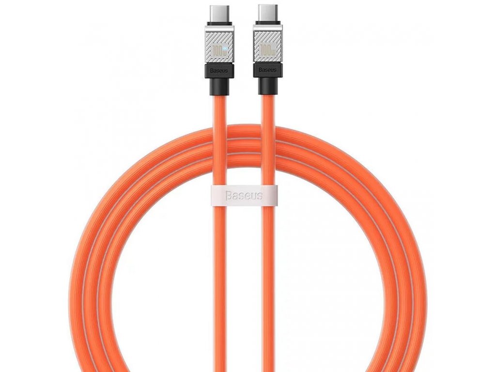 Kabel BASEUS Type C na Type C 1m - oranžový