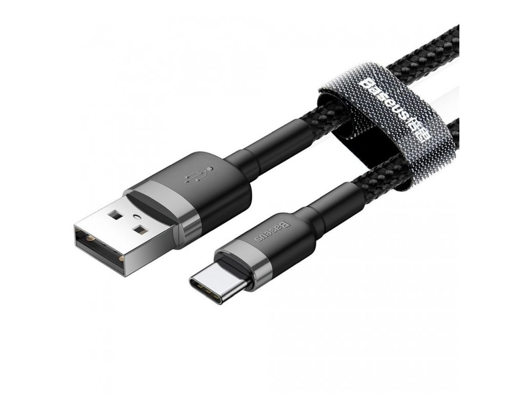 BASEUS kabel USB na USB-C 2A CATKLF-UG1 3m šedo-černý