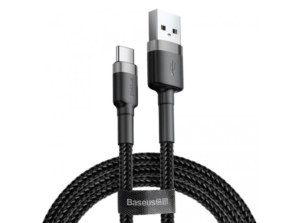 BASEUS kabel USB na USB-C 2A CATKLF-UG1 3m šedo-černý