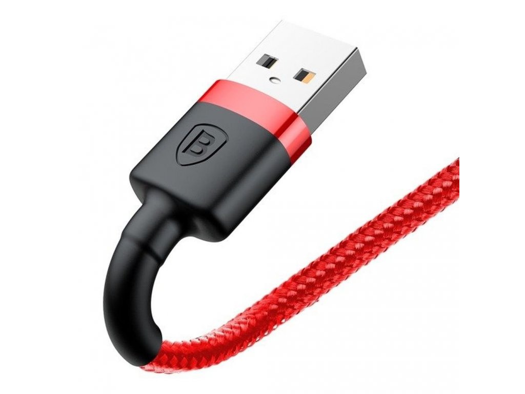 BASEUS kabel USB a Apple Lightning 8-pin 2,4A Cafule CALKLF-B09 1m červeno-červený