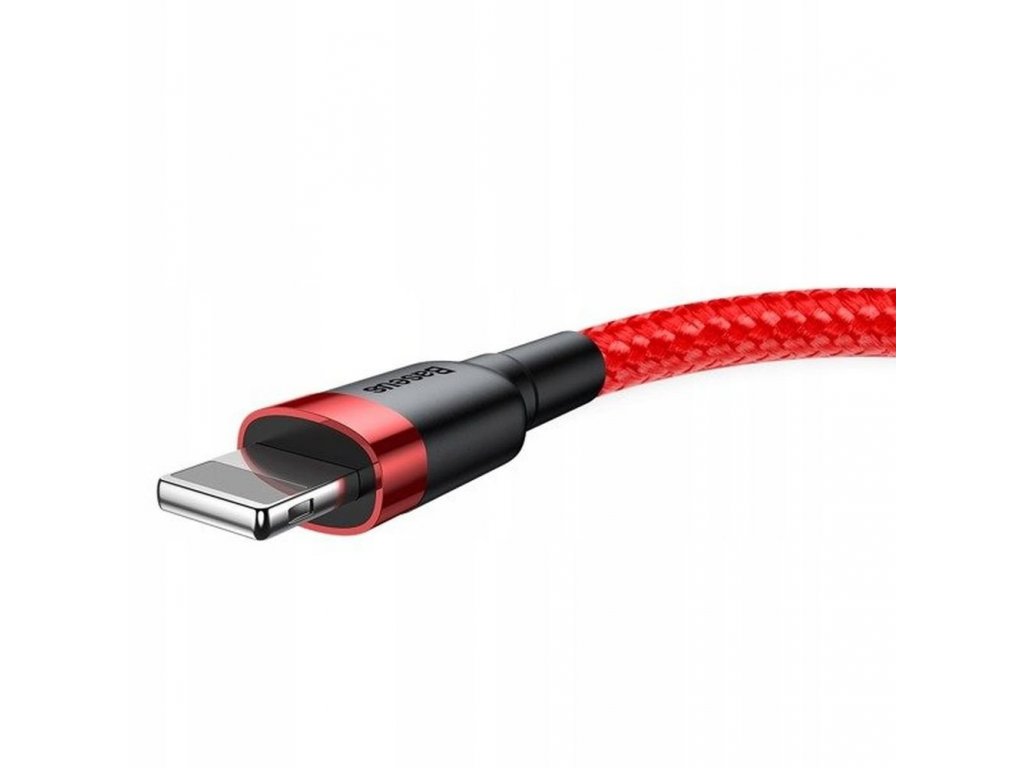 BASEUS kabel USB a Apple Lightning 8-pin 2,4A Cafule CALKLF-B09 1m červeno-červený