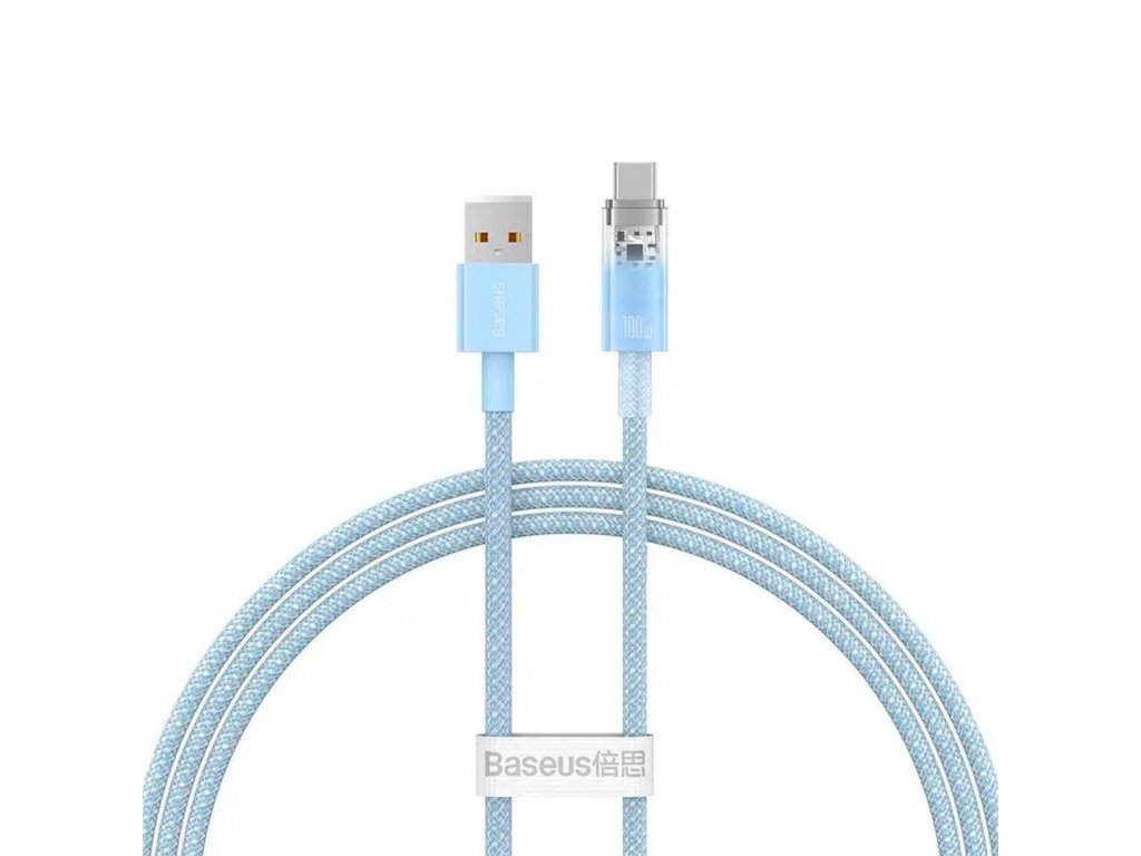 BASEUS cable USB to Type C Power Delivery Explorer 100W 1m blue CATS010403