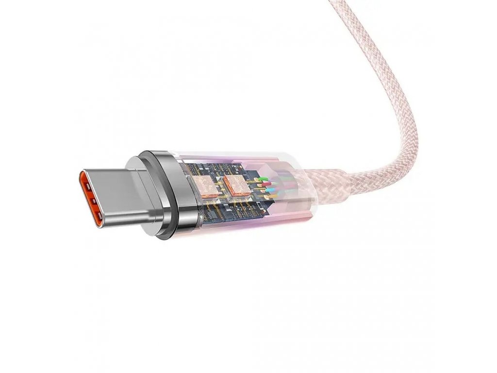 BASEUS cable USB to Type C Power Delivery Explorer 100W 1m  pink CATS010404