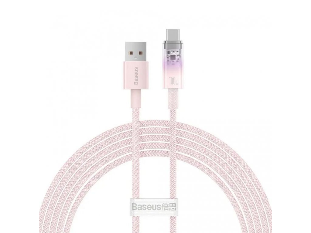 BASEUS cable USB  to Type C Power Delivery Explorer 100W 2m pink CATS010504