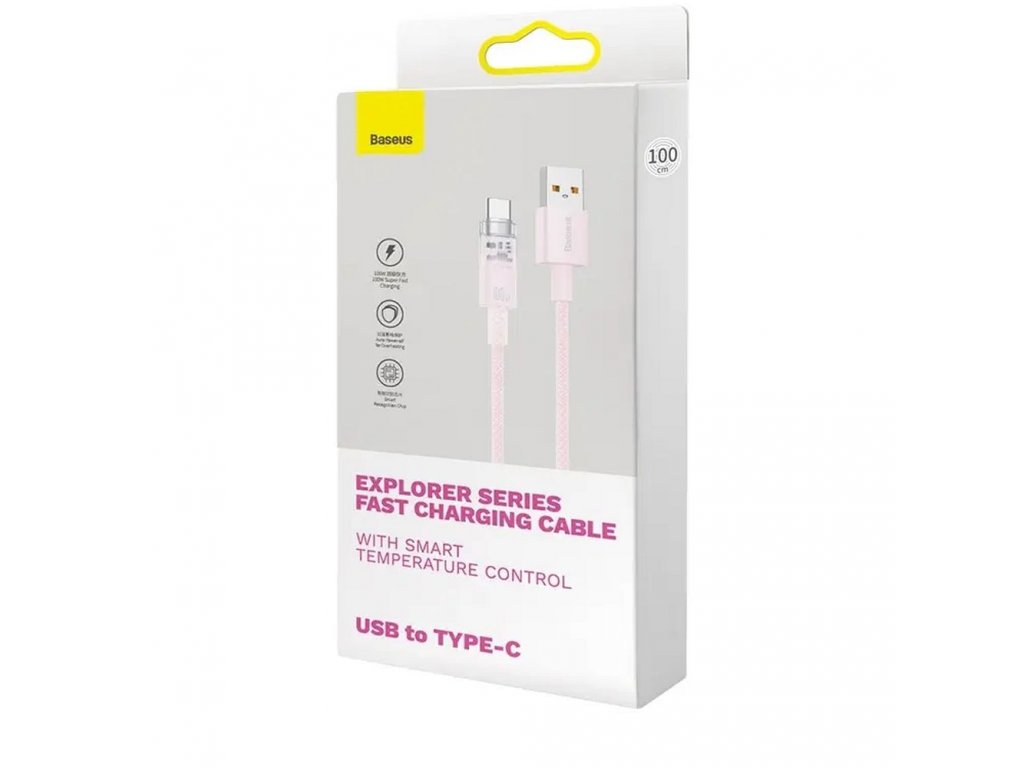 BASEUS cable USB  to Type C Power Delivery Explorer 100W 2m pink CATS010504