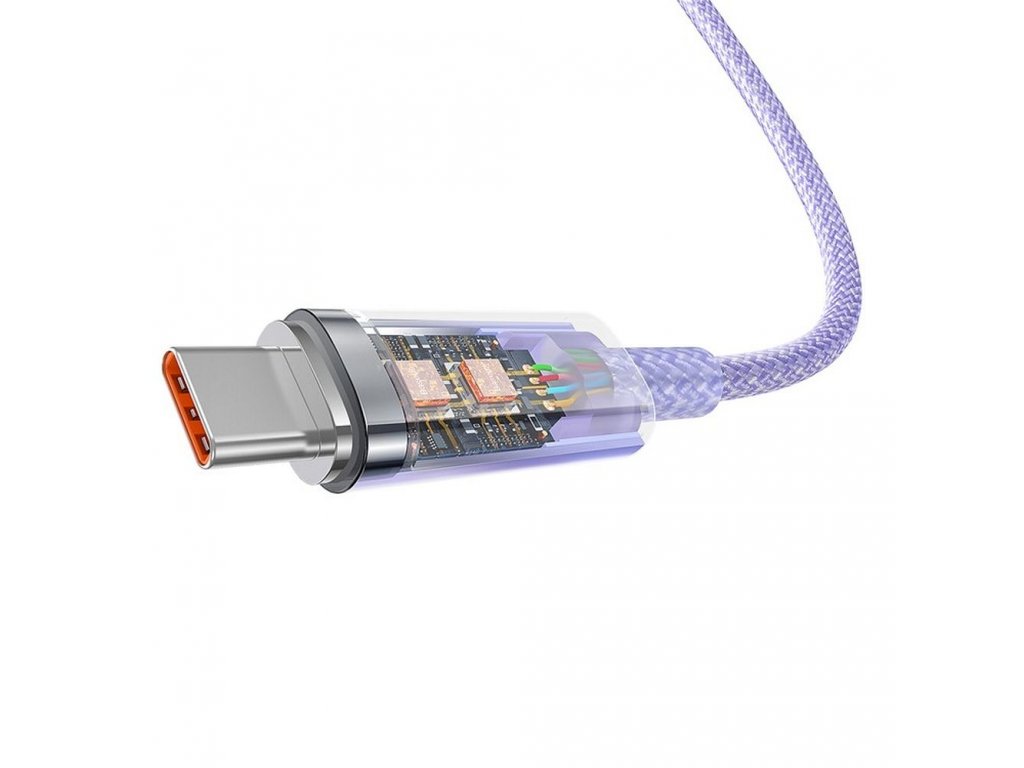 BASEUS cable USB to Type C Power Delivery Explorer 100W 2m purple CATS010505