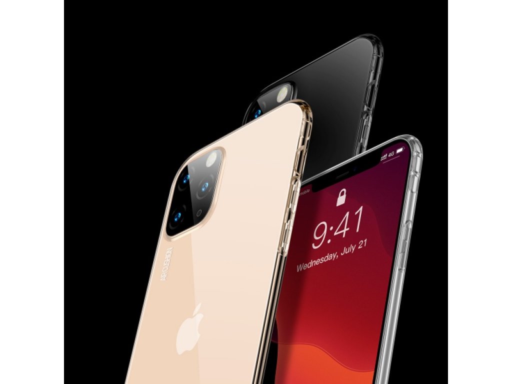 Baseus pouzdro pro Apple iPhone 11 Pro Max Safety Airbags transparentní černá