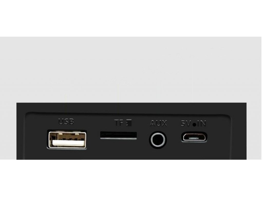 Bezdrátový Bluetooth reproduktor 5.0 mini Soundbar AUX USB čtečka karet micro SD černý (ST550 black)