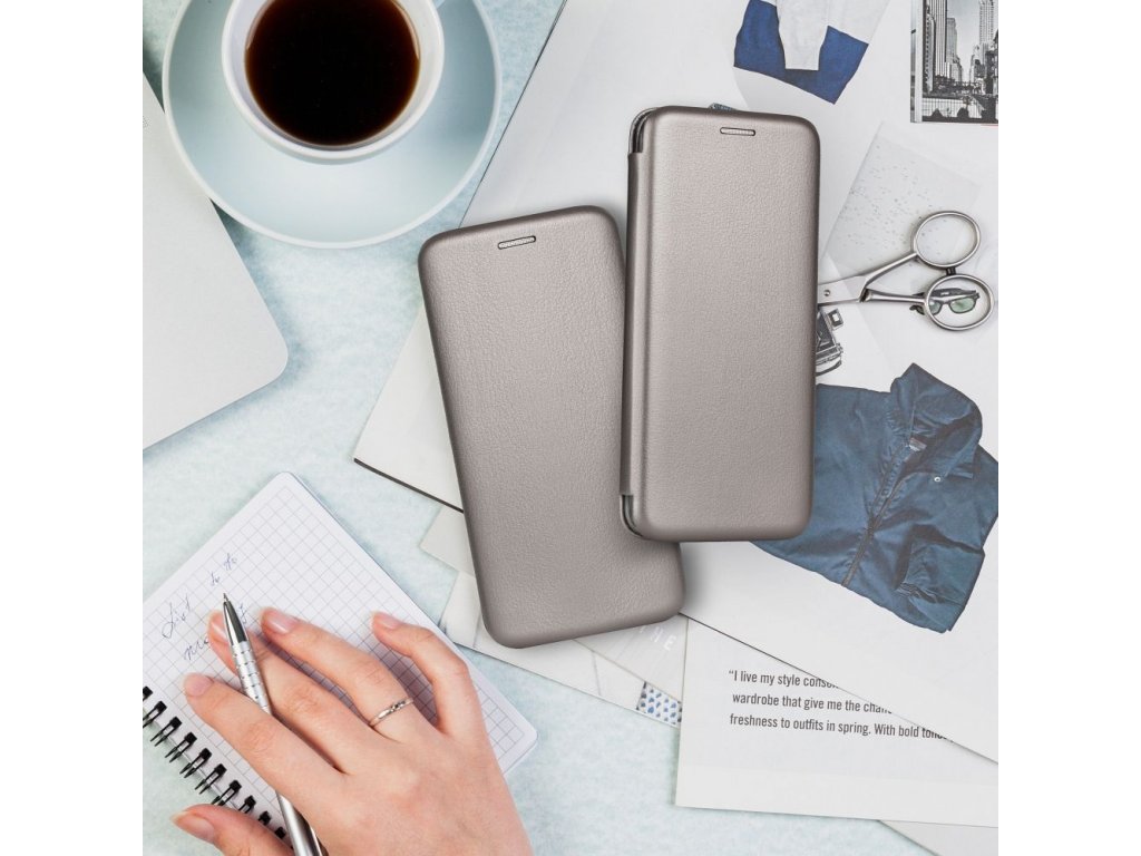 Book Elegance for IPHONE 15 PLUS grey