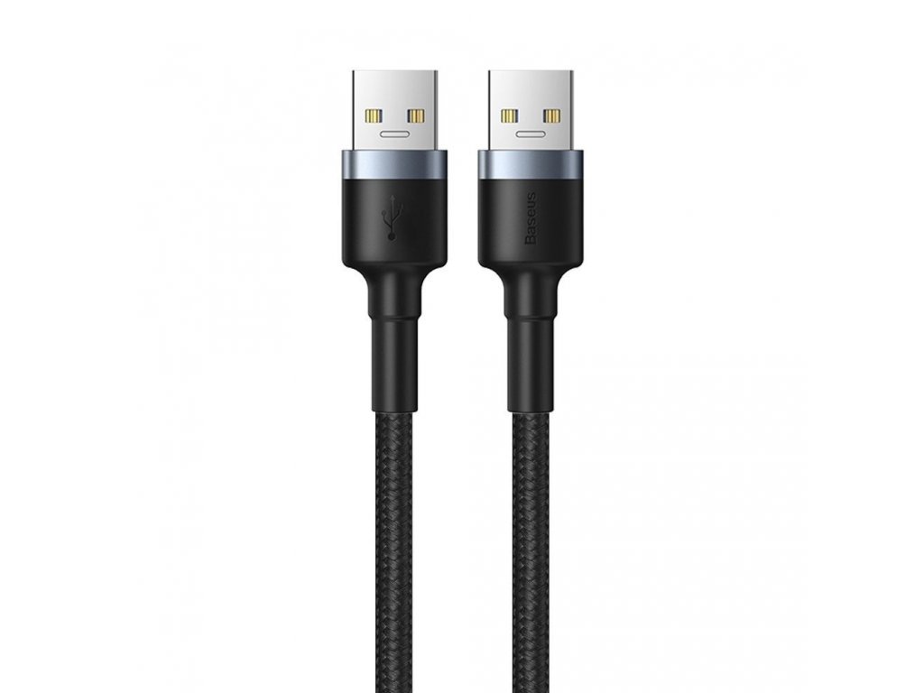 Prodlužovací nylonový kabel USB 3.0 / USB 3.0  2 A 1 m - šedý