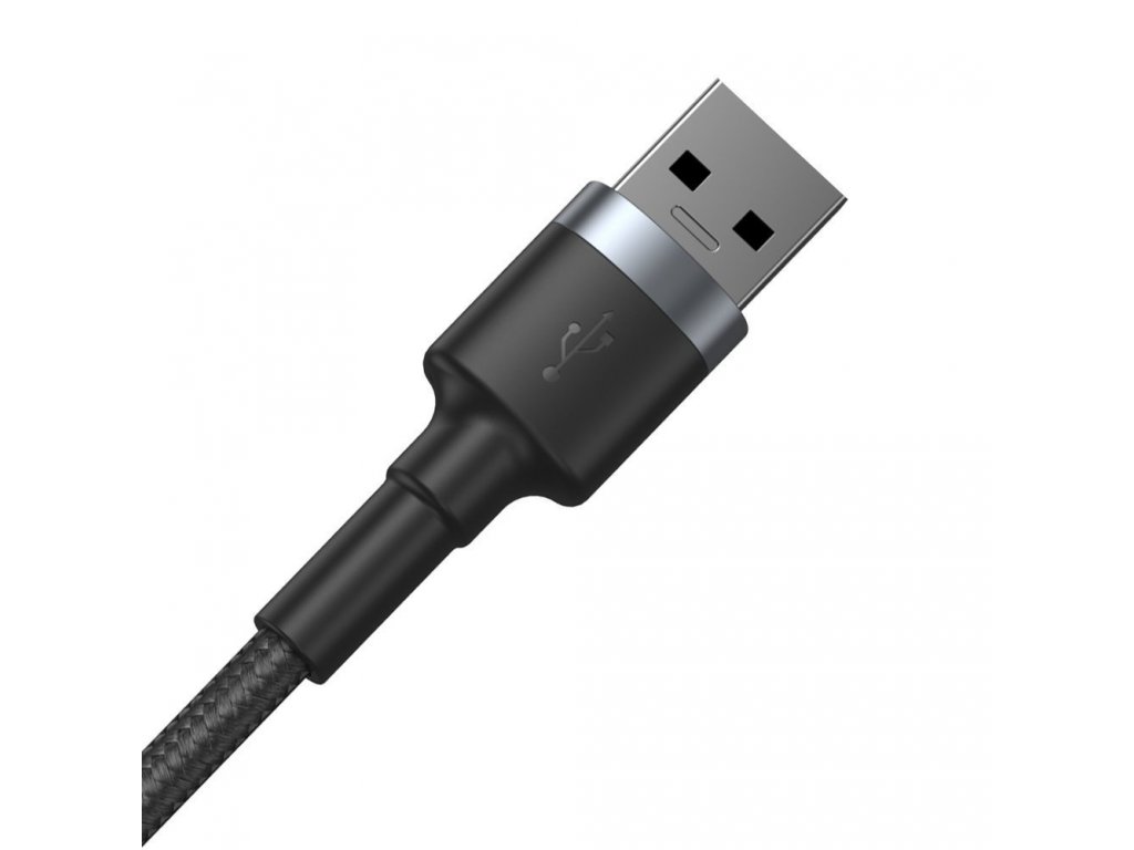 Prodlužovací nylonový kabel USB 3.0 / USB 3.0  2 A 1 m - šedý