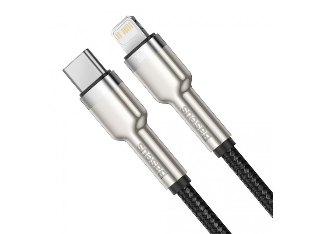 Datový kabel USB Typ C - Lightning 20 W Power Delivery 1 m - černý