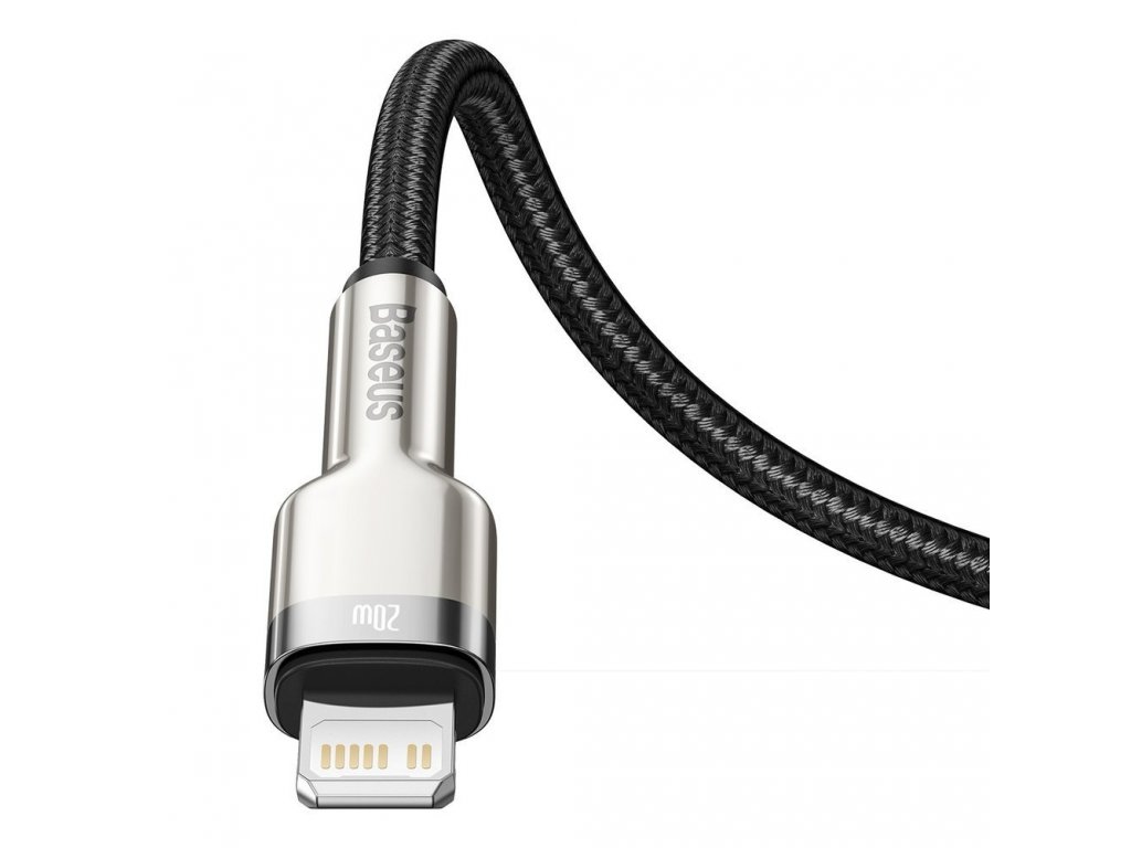 Datový kabel USB Typ C - Lightning 20 W Power Delivery 1 m - černý