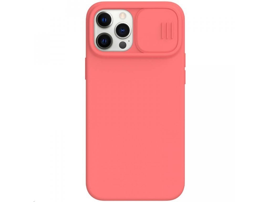 CamShield Silky Magnetic Silikonový Kryt pro iPhone 12 Pro Max 6.7 Oranžová růžová