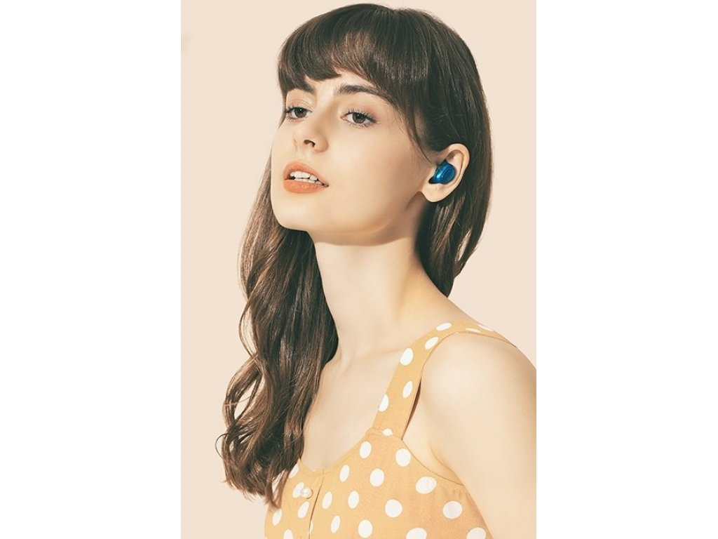 Candy Box C2 Bluetooth 5.0 bezdrátová sluchátka modrá