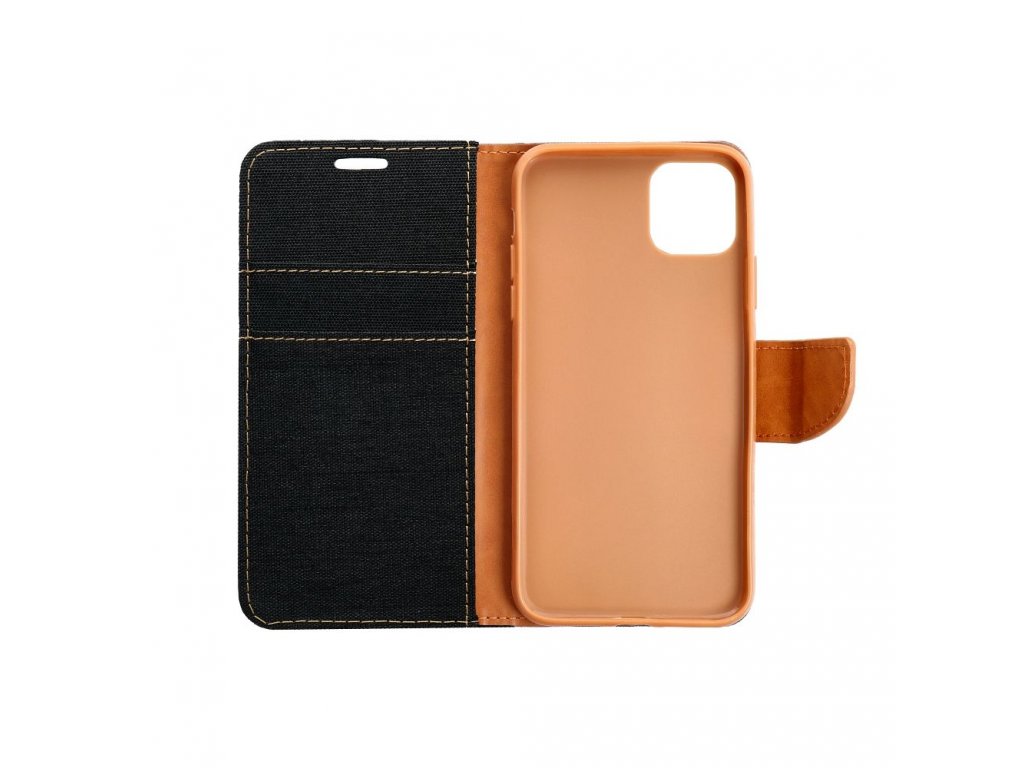 CANVAS Book case for IPHONE 15 Pro black