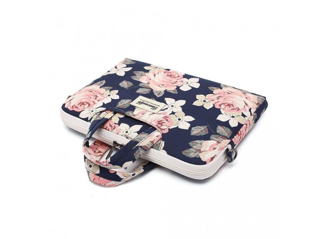 Canvaslife Briefcase taška pro notebook 13-14 - tmavě modrá/růžová