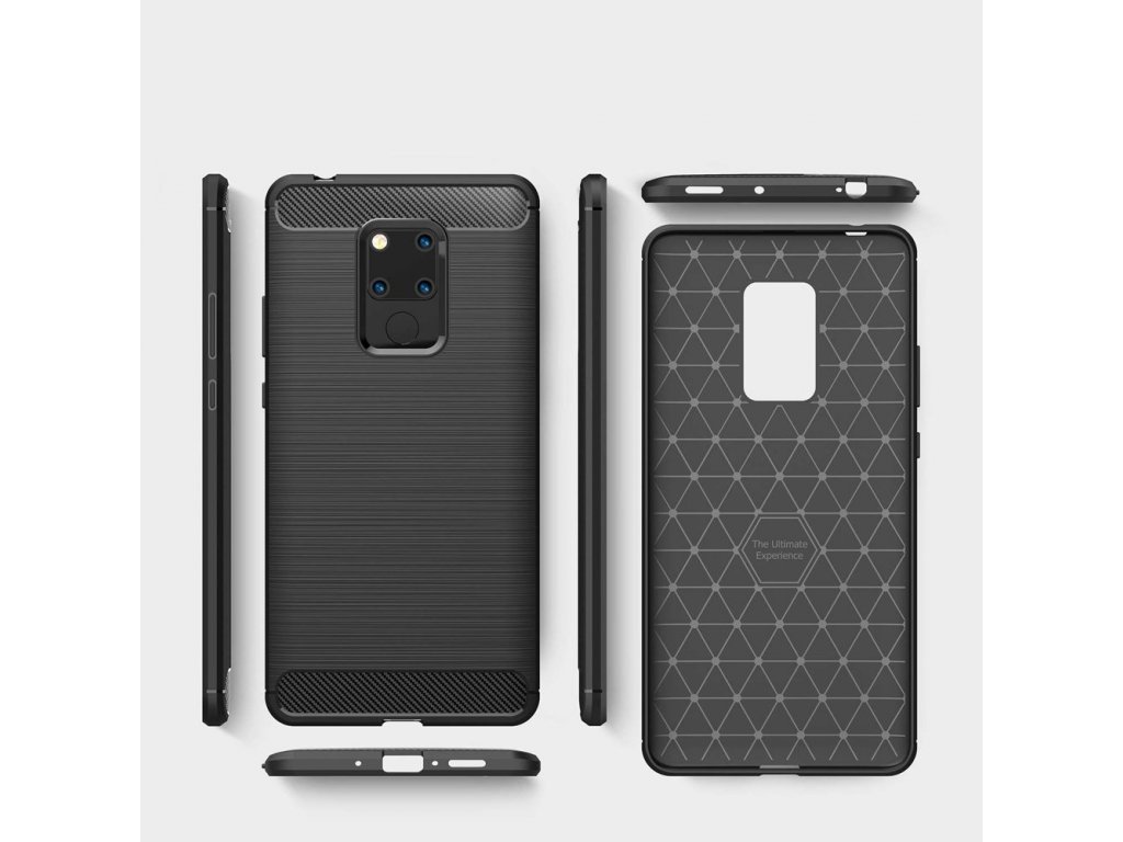 Carbon Case elastické pouzdro Huawei Mate 20 černé