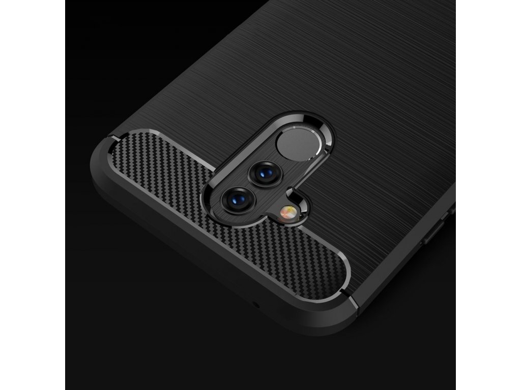 Carbon Case elastické pouzdro Huawei Mate 20 Lite červené