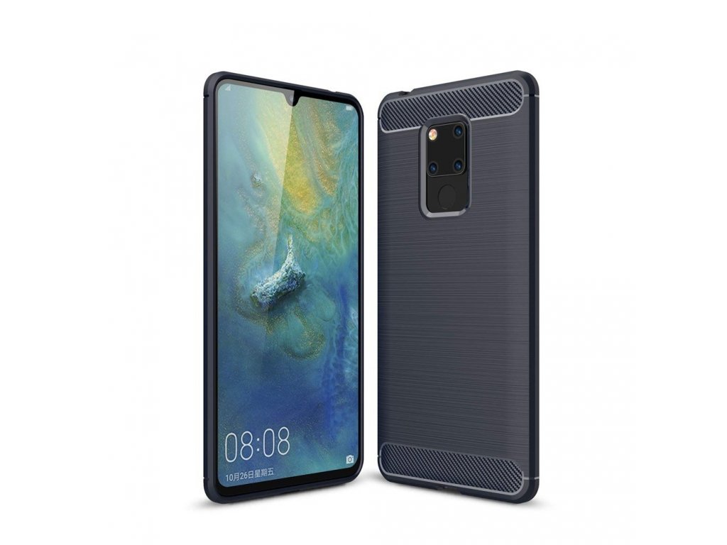 Carbon Case elastické pouzdro Huawei Mate 20 modré