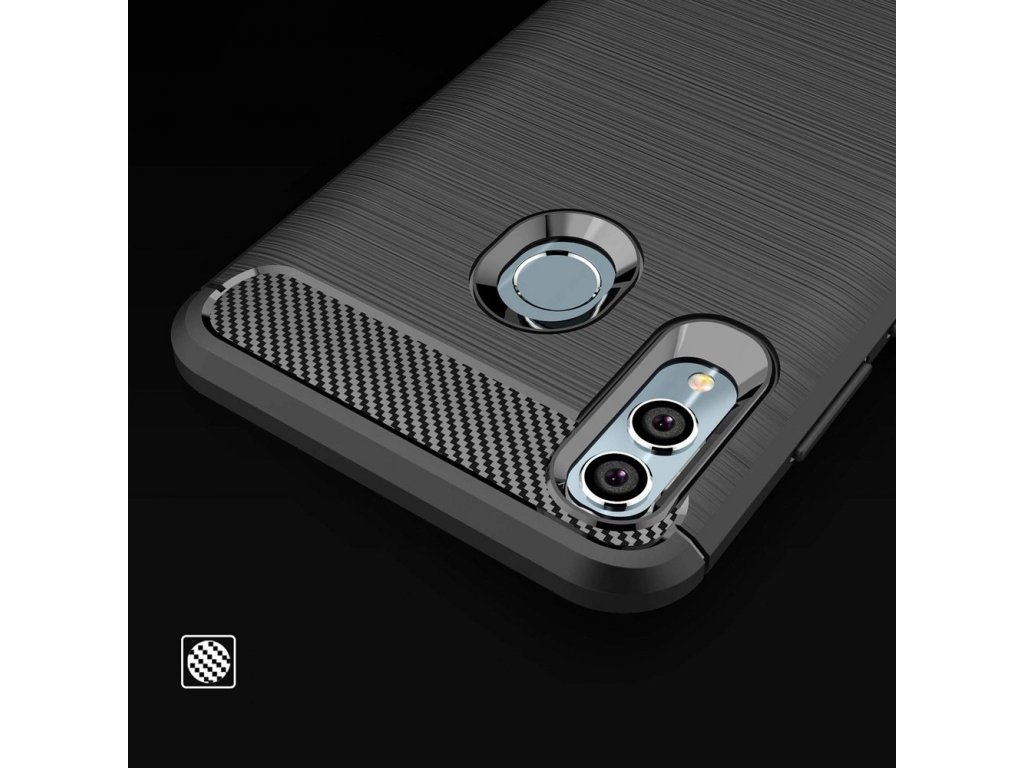 Carbon Case elastické pouzdro Huawei P Smart 2019 černé