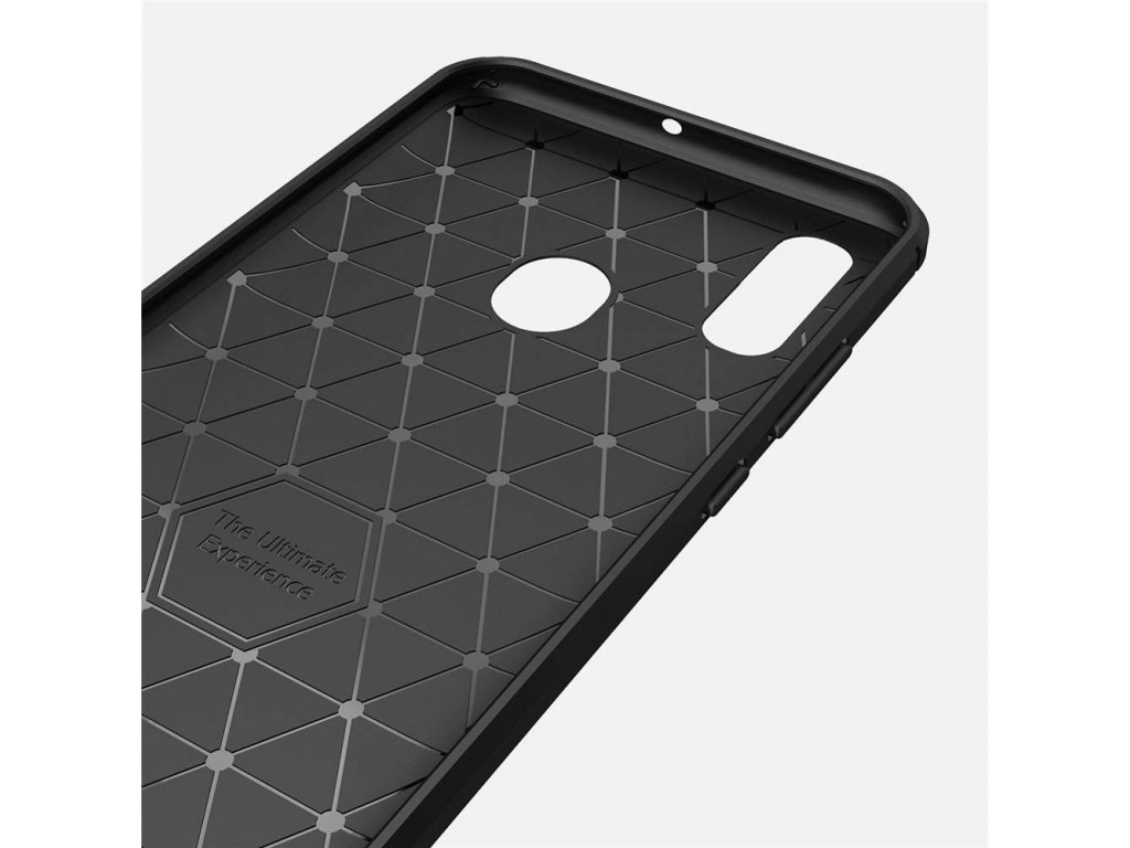 Carbon Case elastické pouzdro Huawei P Smart Plus 2019 / Honor 10 Lite Černé