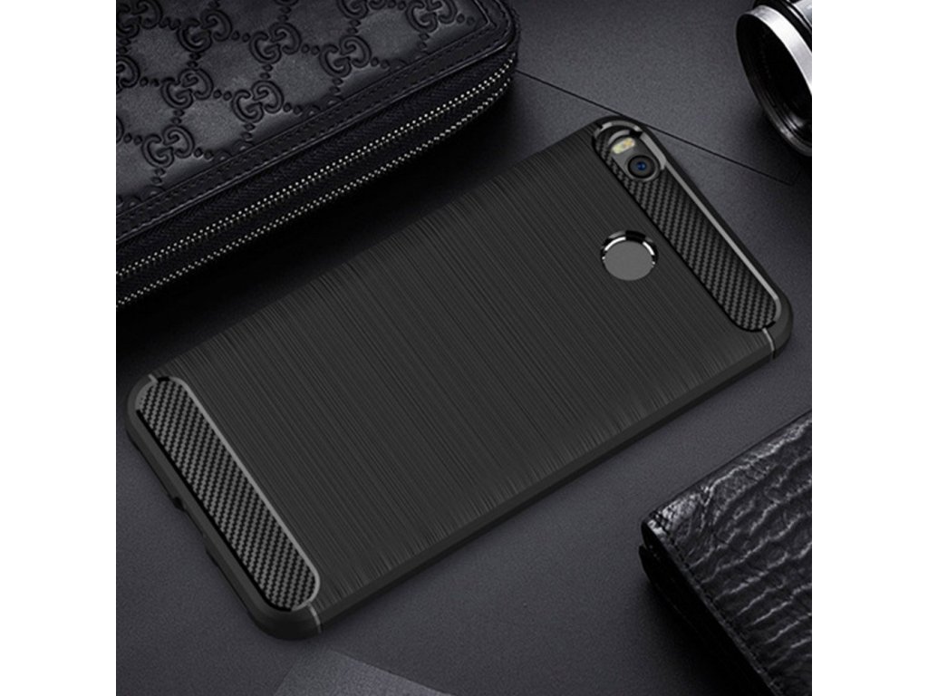 Carbon Case elastické pouzdro Huawei P20 Lite černé