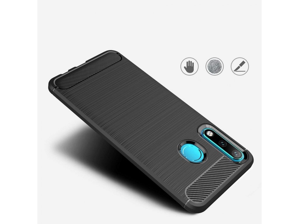 Carbon Case elastické pouzdro Huawei P30 Lite černé