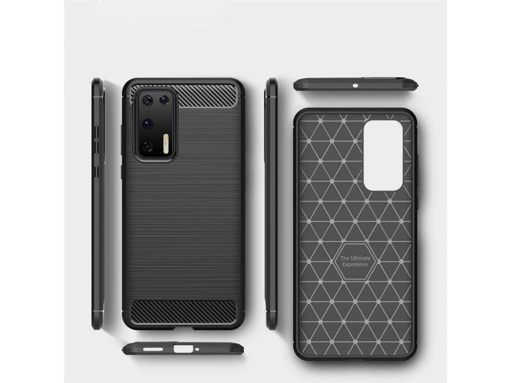 Carbon Case elastické pouzdro Huawei P40 modré