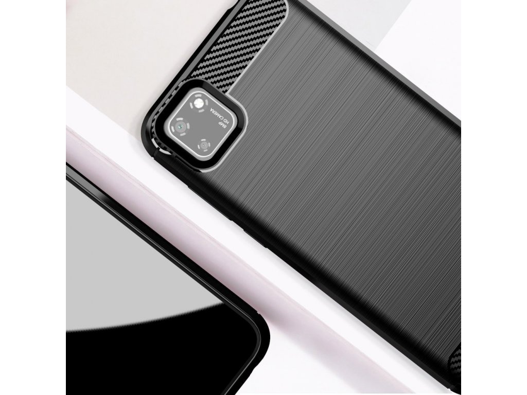 Carbon Case elastické pouzdro Huawei Y5p černé