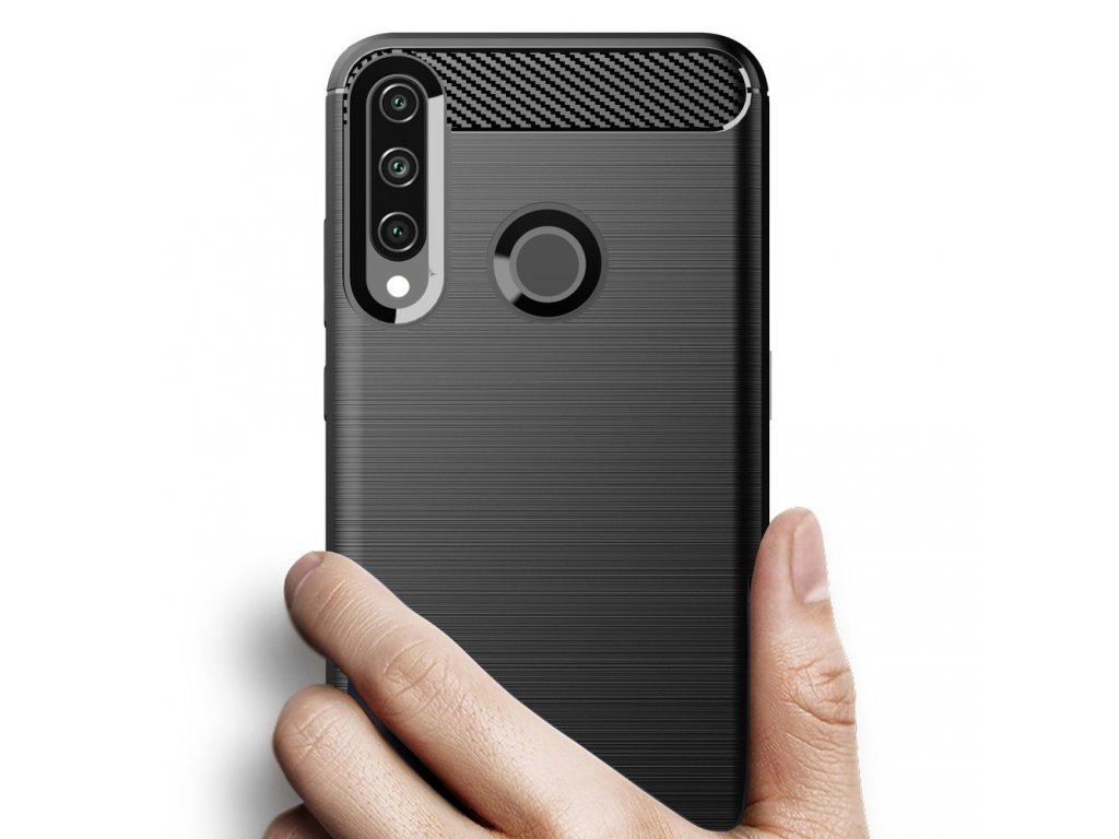 Carbon Case elastické pouzdro Huawei Y6p černé