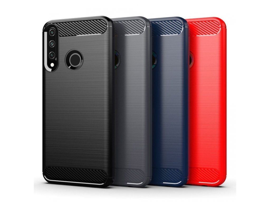 Carbon Case elastické pouzdro Huawei Y6p černé