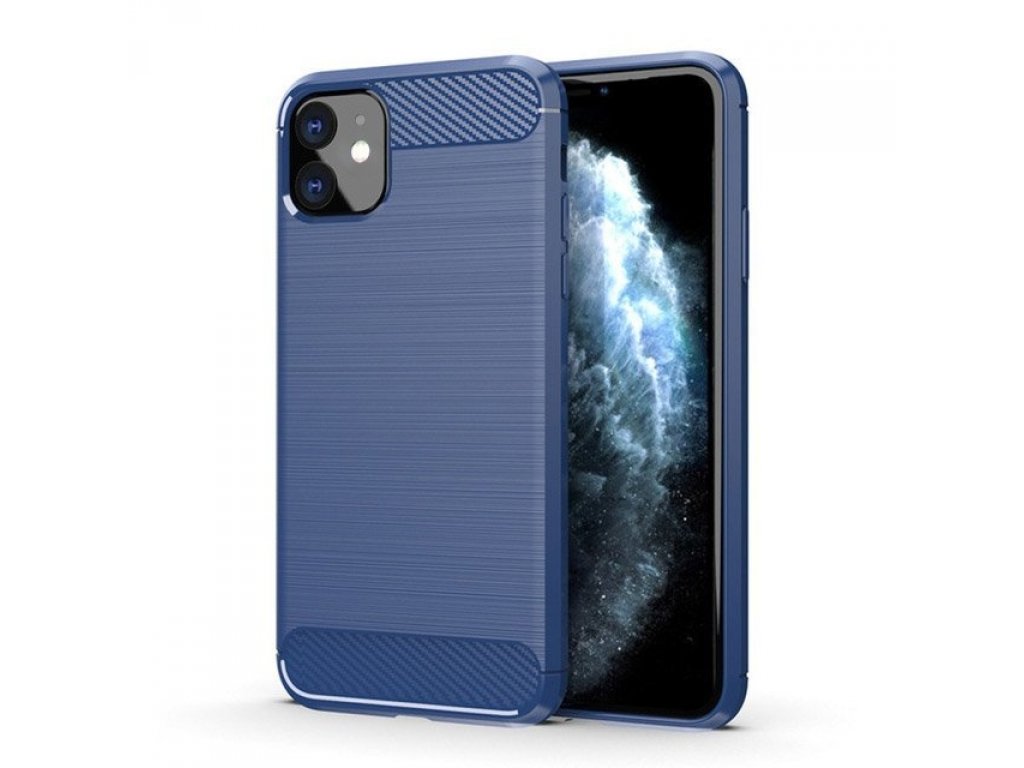 Carbon Case elastické pouzdro iPhone 11 modré