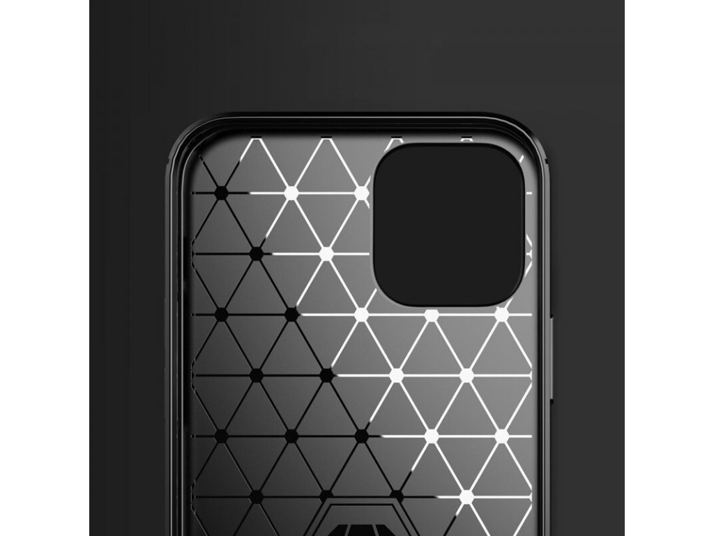 Carbon Case elastické pouzdro iPhone 12 mini černé