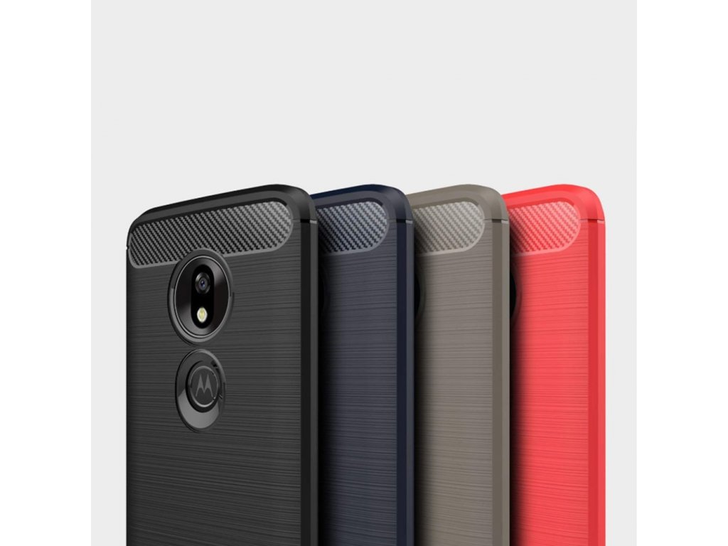 Carbon Case elastické pouzdro Motorola Moto G7 Play modré