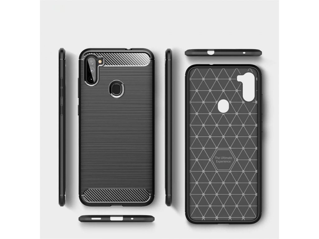 Carbon Case elastické pouzdro Samsung Galaxy A11 / M11 černé