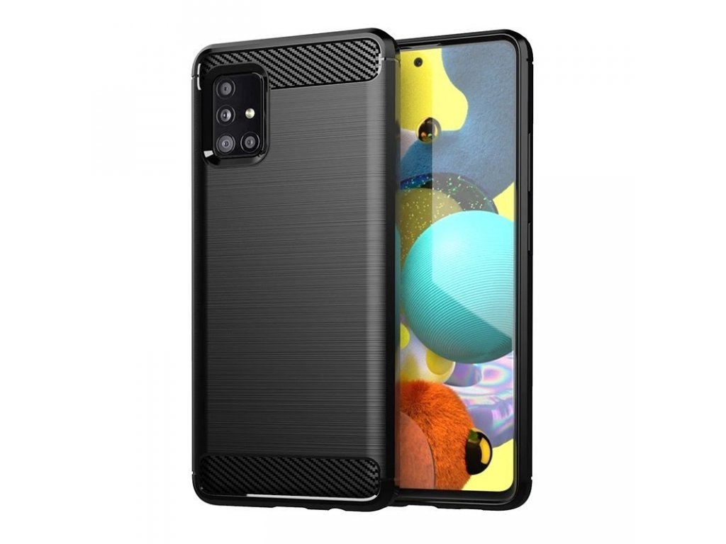 Carbon Case elastické pouzdro Samsung Galaxy A31 černé