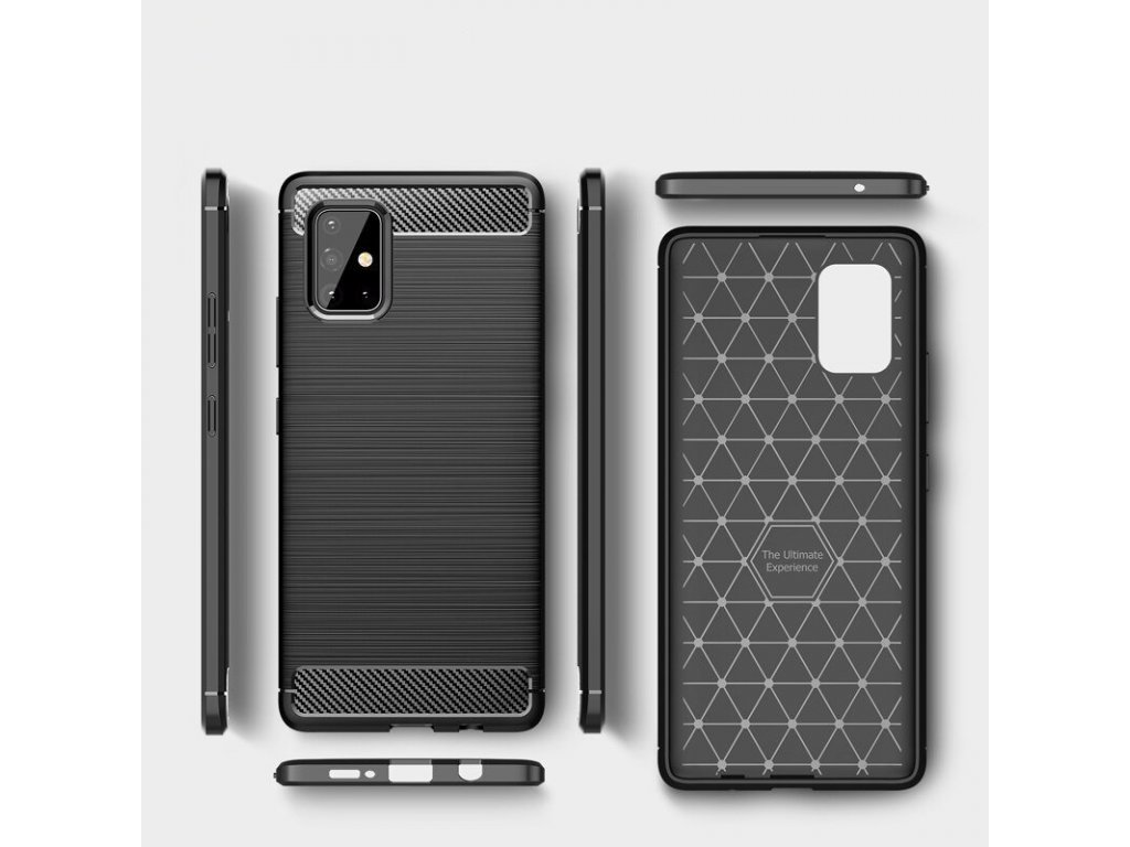 Carbon Case elastické pouzdro Samsung Galaxy A31 černé