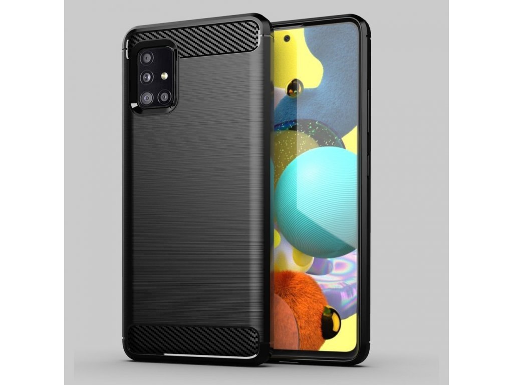 Carbon Case elastické pouzdro Samsung Galaxy A51 5G modré