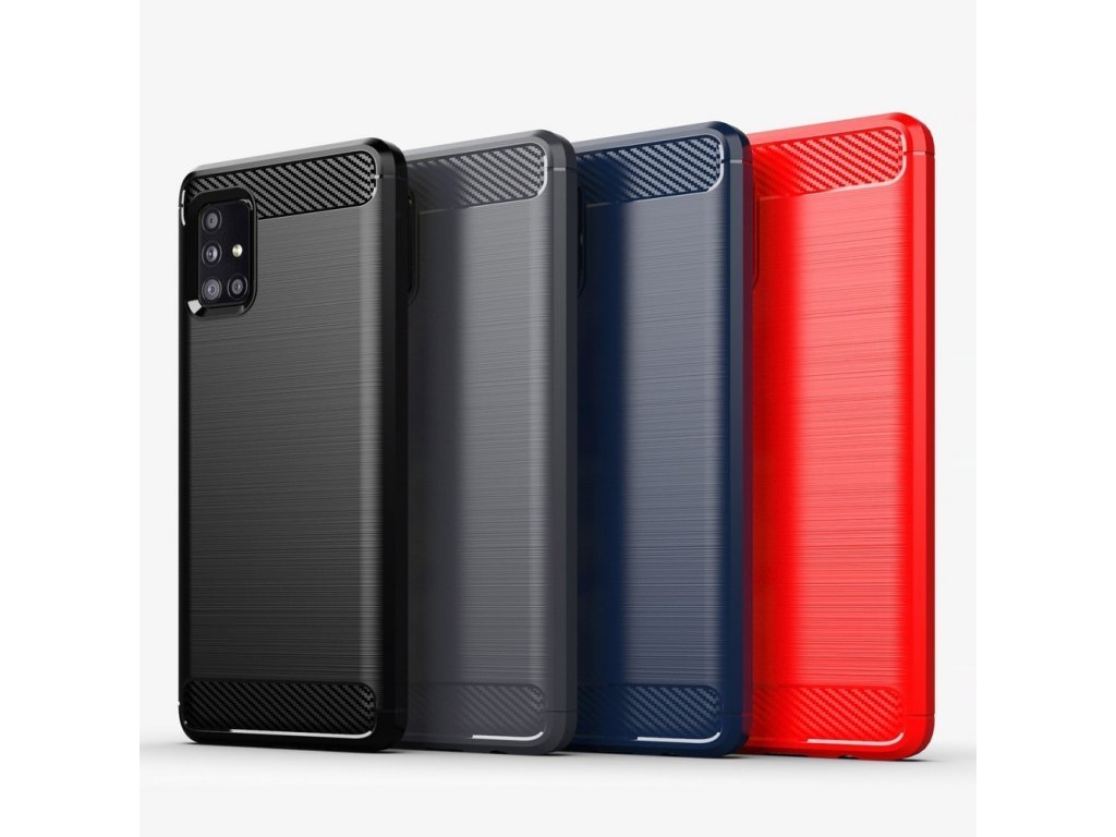 Carbon Case elastické pouzdro Samsung Galaxy A71 5G černé