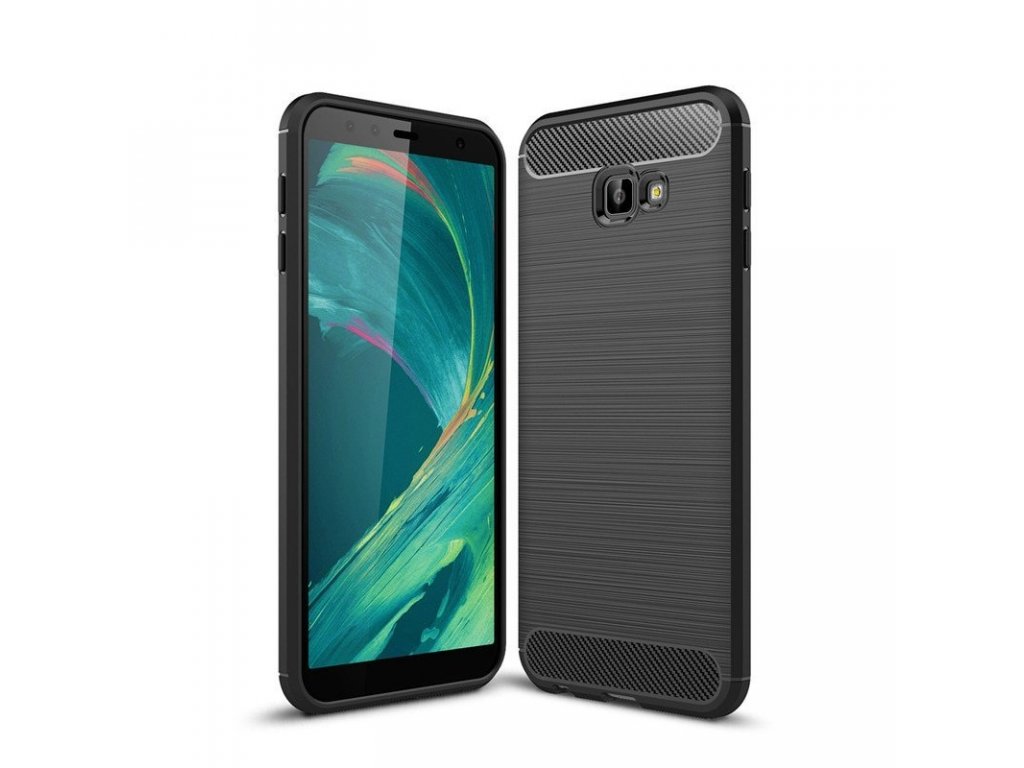 Carbon Case elastické pouzdro Samsung Galaxy J4 Plus 2018 J415 černé