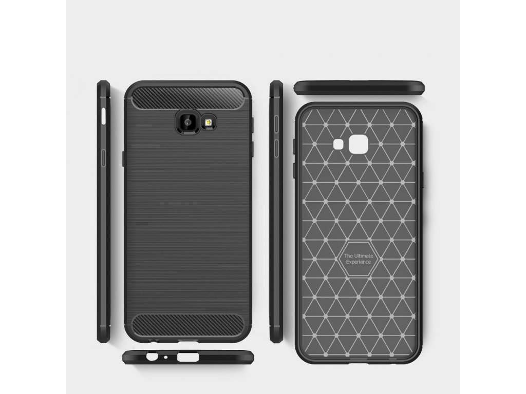 Carbon Case elastické pouzdro Samsung Galaxy J4 Plus 2018 J415 černé