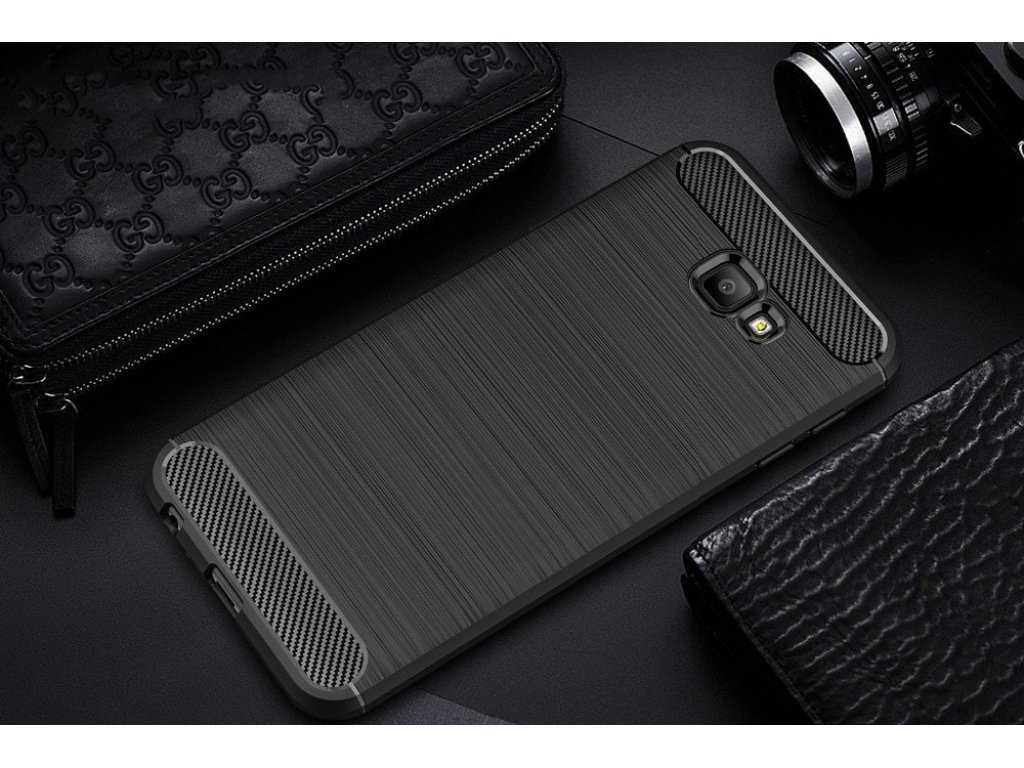 Carbon Case elastické pouzdro Samsung Galaxy J4 Plus 2018 J415 černé