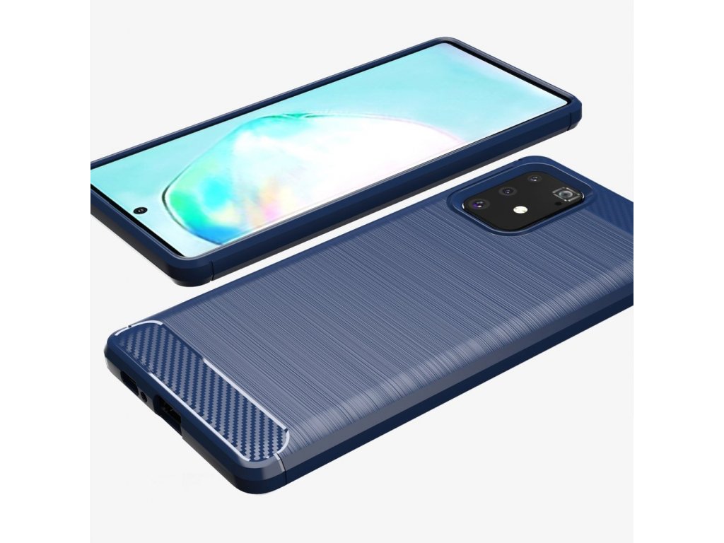 Carbon Case elastické pouzdro Samsung Galaxy S10 Lite modré