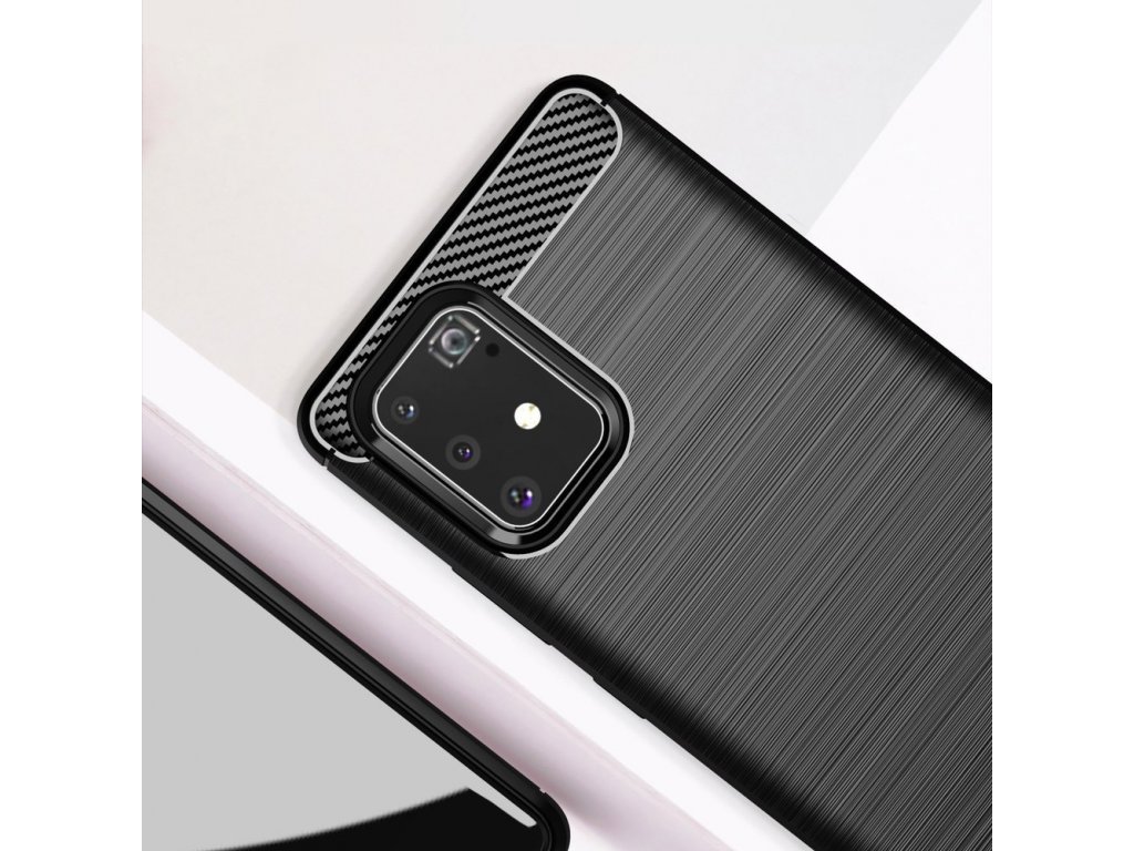 Carbon Case elastické pouzdro Samsung Galaxy S10 Lite modré