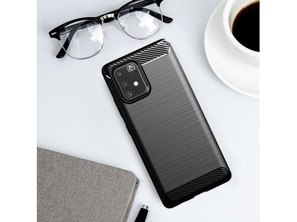 Carbon Case elastické pouzdro Samsung Galaxy S10 Lite modré