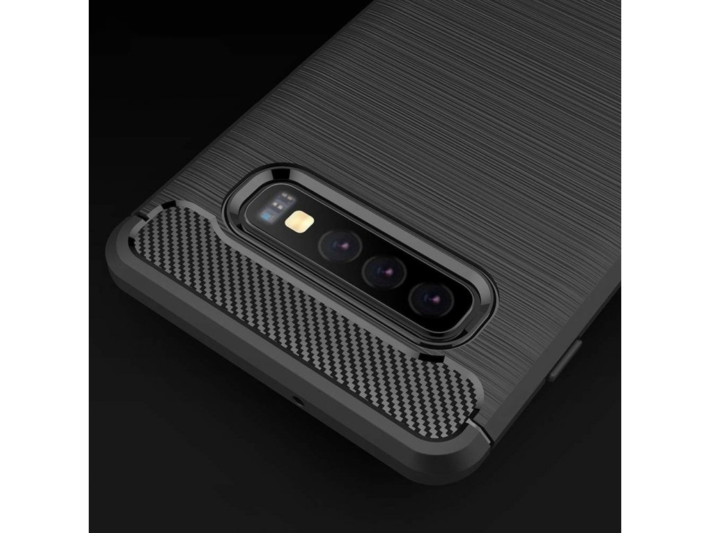 Carbon Case elastické pouzdro Samsung Galaxy S10 Plus modré