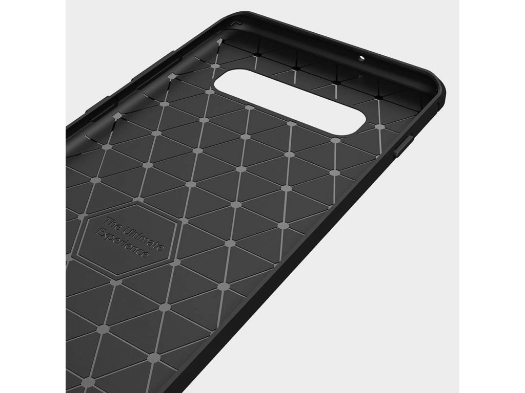 Carbon Case elastické pouzdro Samsung Galaxy S10 Plus modré