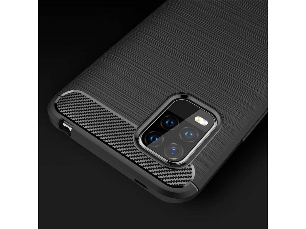 Carbon Case elastické pouzdro Xiaomi Mi 10 Lite černé